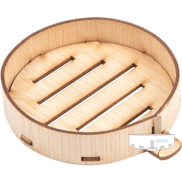 Mini Bamboo Snack Containers